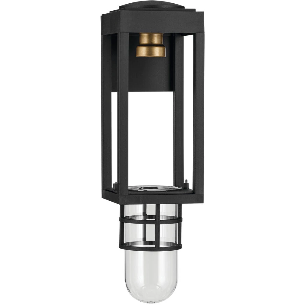 Hone 1 Light 13 Inch Black Textured Outdoor Wall, Small 6 Hone 1 Light 13 Inch Black Textured Outdoor Wall, Small - Image 6
