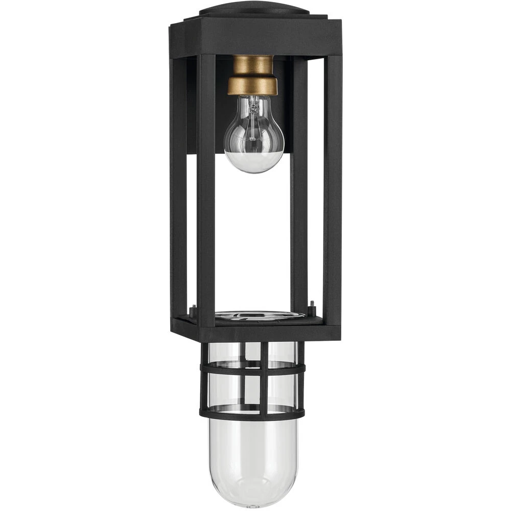 Hone 1 Light 13 Inch Black Textured Outdoor Wall, Small 7 Hone 1 Light 13 Inch Black Textured Outdoor Wall, Small - Image 7