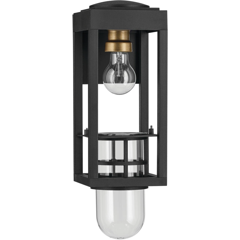 Hone 1 Light 13 Inch Black Textured Outdoor Wall, Small 8 Hone 1 Light 13 Inch Black Textured Outdoor Wall, Small - Image 8
