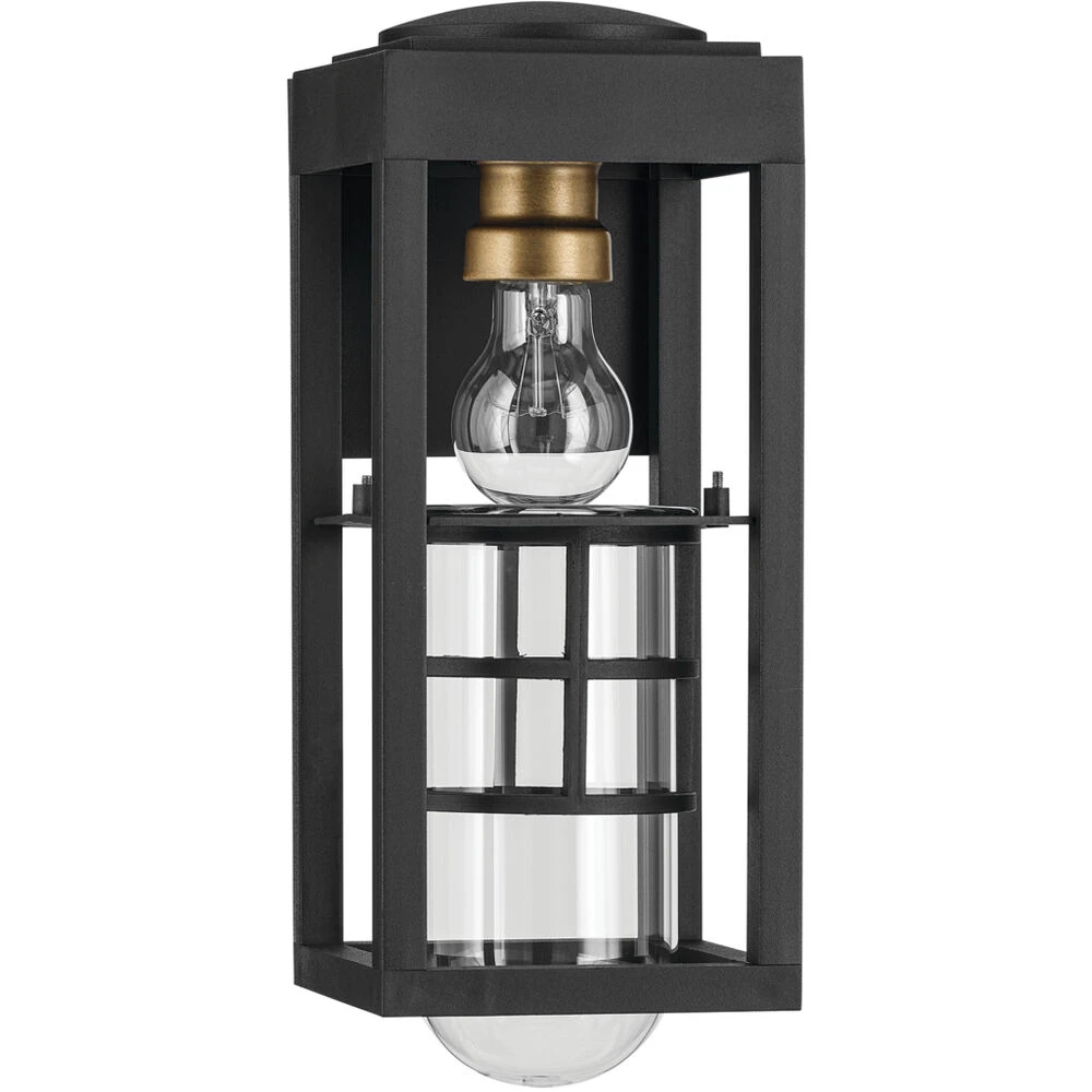 Hone 1 Light 13 Inch Black Textured Outdoor Wall, Small 9 Hone 1 Light 13 Inch Black Textured Outdoor Wall, Small - Image 9