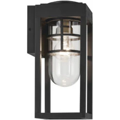 Hone 1 Light 13 Inch Black Textured Outdoor Wall, Small 25 Hone 1 Light 13 Inch Black Textured Outdoor Wall, Small -Lighting Promotional Store 59137bkt profile