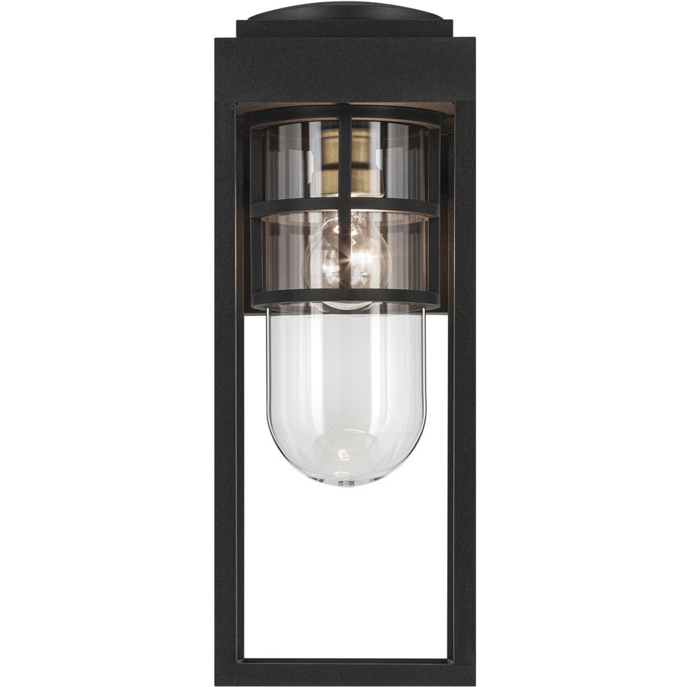 Hone 1 Light 18 Inch Black Textured Outdoor Wall, Medium 5 Hone 1 Light 18 Inch Black Textured Outdoor Wall, Medium - Image 5