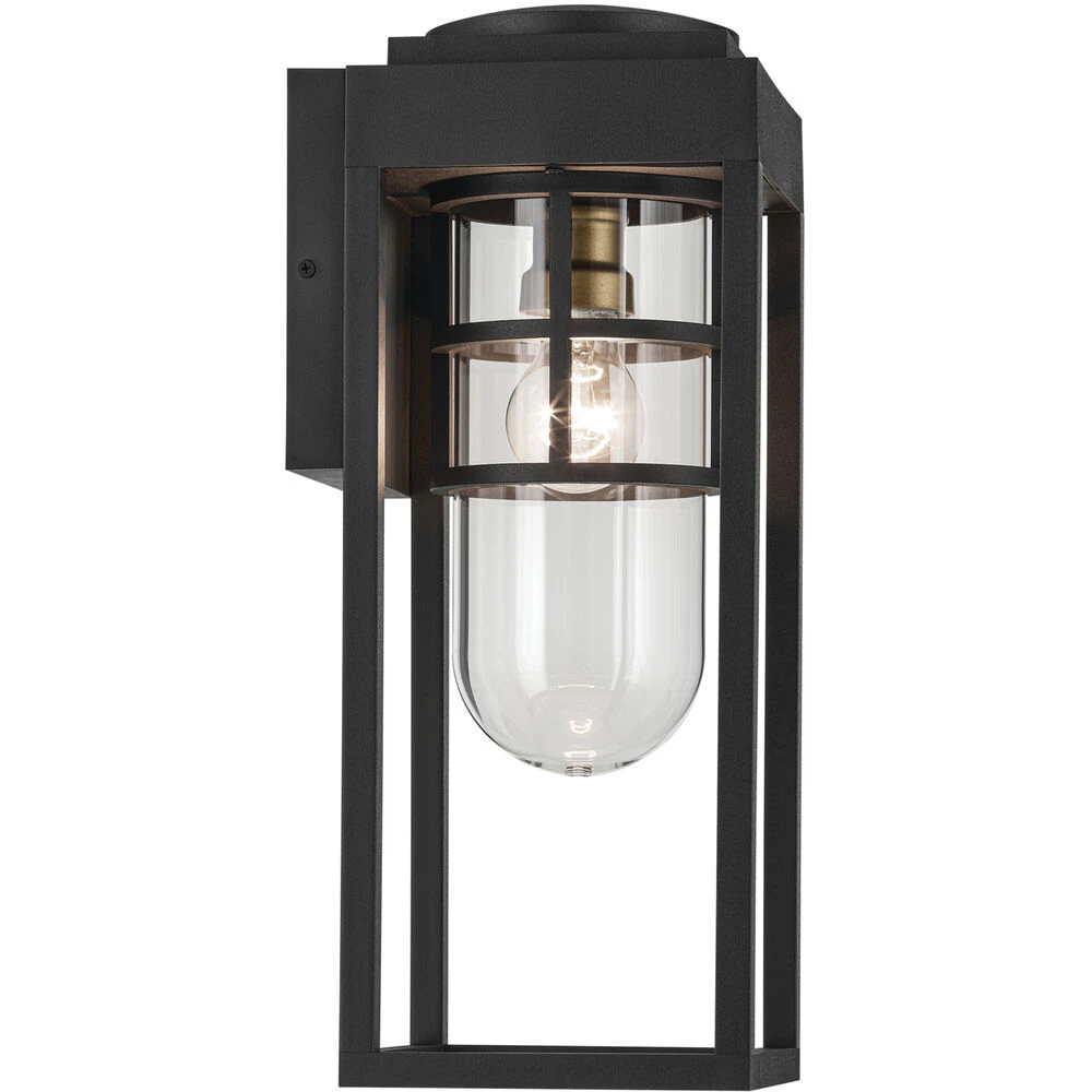 Hone 1 Light 18 Inch Black Textured Outdoor Wall, Medium 6 Hone 1 Light 18 Inch Black Textured Outdoor Wall, Medium - Image 6