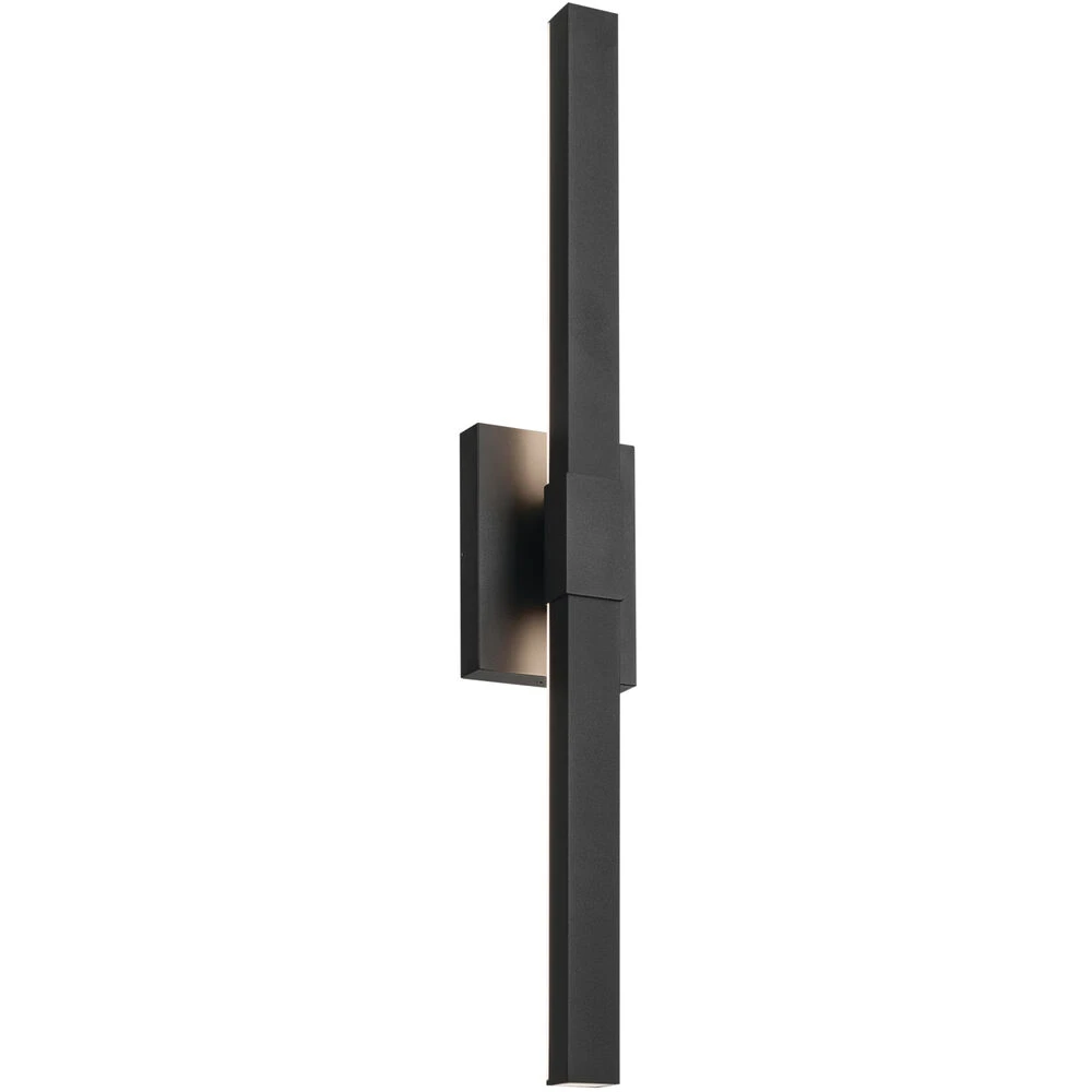 Nocar LED 30 Inch Black Textured Outdoor Wall, Large 1 Nocar LED 30 Inch Black Textured Outdoor Wall, Large