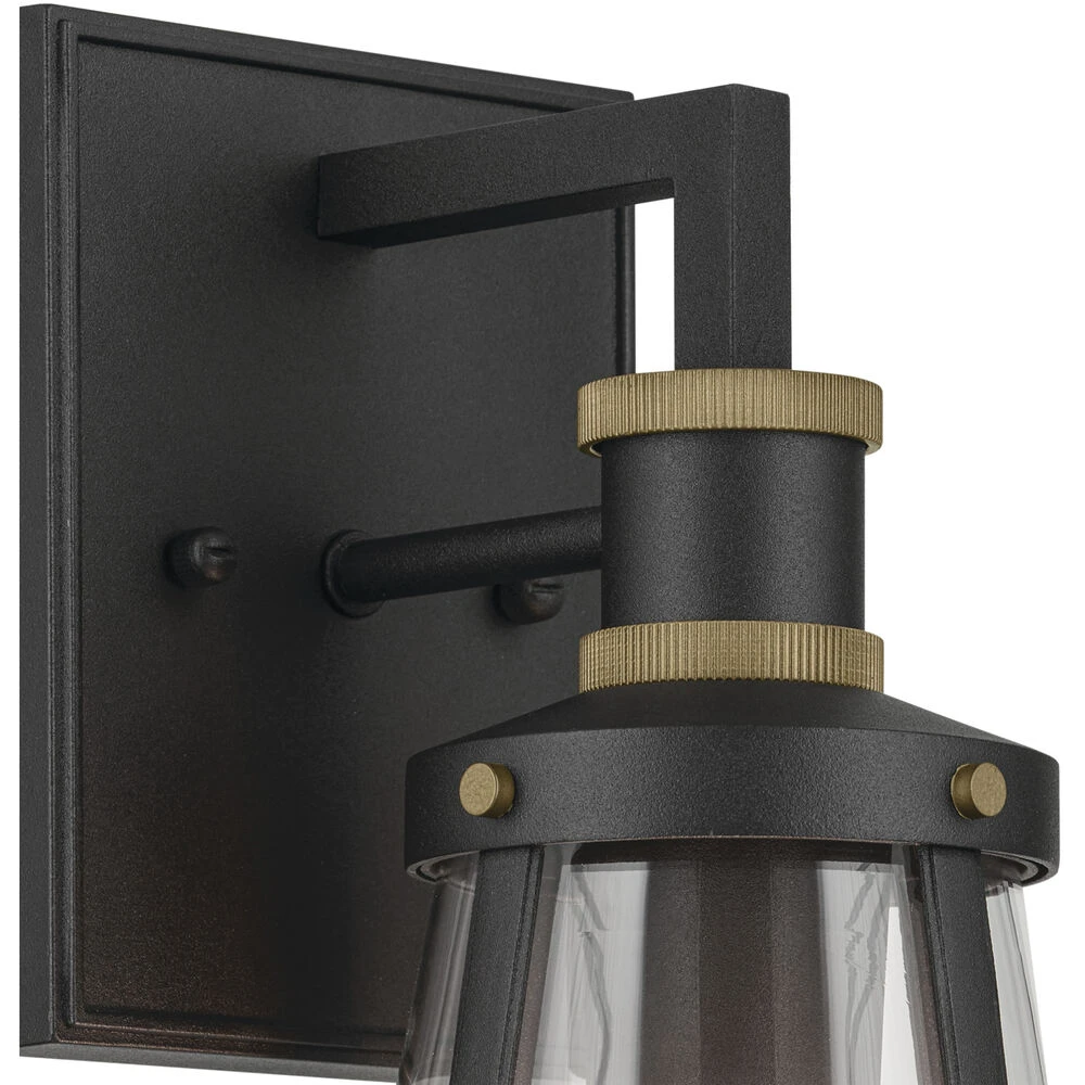 Talman 1 Light 13.25 Inch Black Textured Outdoor Wall, Small 2 Talman 1 Light 13.25 Inch Black Textured Outdoor Wall, Small - Image 2