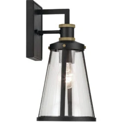 Talman 1 Light 13.25 Inch Black Textured Outdoor Wall, Small 9 Talman 1 Light 13.25 Inch Black Textured Outdoor Wall, Small -Lighting Promotional Store 59146bkt profile