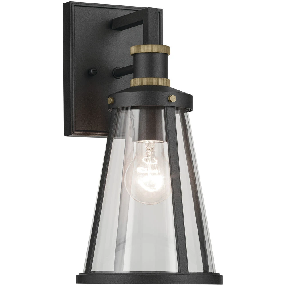 Talman 1 Light 13.25 Inch Black Textured Outdoor Wall, Small 1 Talman 1 Light 13.25 Inch Black Textured Outdoor Wall, Small