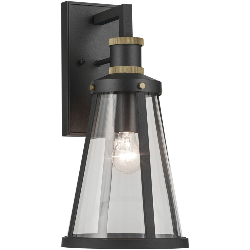Talman 1 Light 18 Inch Black Textured Outdoor Wall, Medium 1 Talman 1 Light 18 Inch Black Textured Outdoor Wall, Medium