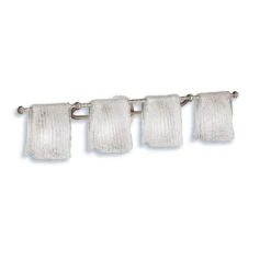 Drapes 4 Light 35 Inch Brushed Nickel Wall Mt Bath 4 Arm Wall Light