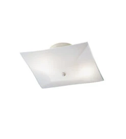 Ceiling Space 2 Light 12 Inch White Flush Mount Light Ceiling Light