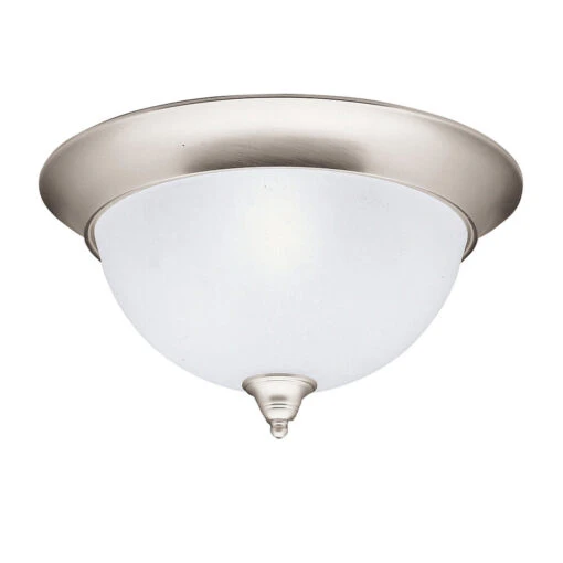 Dover 3 Light 15 Inch Brushed Nickel Flush Mount Light Ceiling Light