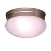 Ceiling Space 1 Light 7 Inch Brushed Nickel Flush Mount Light Ceiling Light