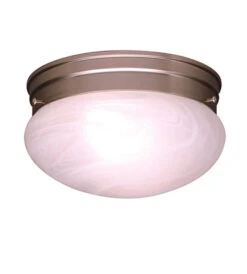 Ceiling Space 1 Light 7 Inch Brushed Nickel Flush Mount Light Ceiling Light