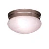 Ceiling Space 2 Light 9 Inch Brushed Nickel Flush Mount Light Ceiling Light