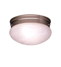 Ceiling Space 2 Light 9 Inch Brushed Nickel Flush Mount Light Ceiling Light