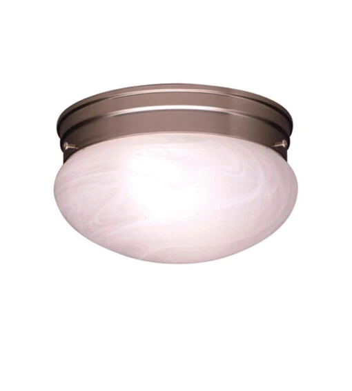 Ceiling Space 2 Light 9 Inch Brushed Nickel Flush Mount Light Ceiling Light