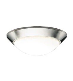 Ceiling Space 2 Light 17 Inch Brushed Nickel Flush Mount Light Ceiling Light