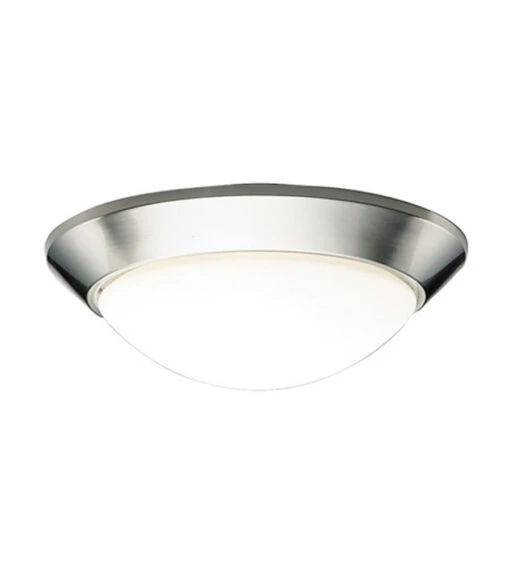 Ceiling Space 2 Light 17 Inch Brushed Nickel Flush Mount Light Ceiling Light