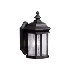Kirkwood 1 Light 13 Inch Black Outdoor Wall, Small