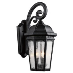 Courtyard 3 Light 10.25 Inch Outdoor Wall Light