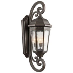 Courtyard 3 Light 13.50 Inch Outdoor Wall Light