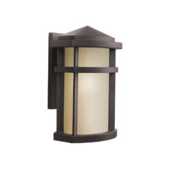 Lantana 1 Light 13 Inch Architectural Bronze Outdoor Wall, Large