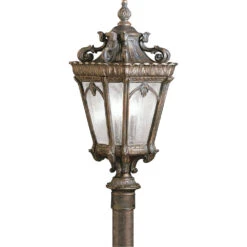Tournai 3 Light 11.75 Inch Post Light & Accessory