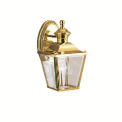 Bay Shore 1 Light 10 Inch Polished Brass Outdoor Wall, Small