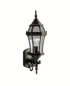 Townhouse 1 Light 22 Inch Black Outdoor Wall, Medium