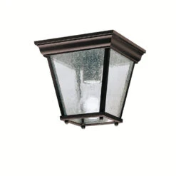 Independence 1 Light 7 Inch Black Outdoor Flush & Semi Flush Mt
