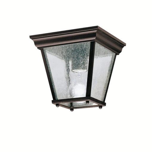Independence 1 Light 7 Inch Black Outdoor Flush & Semi Flush Mt