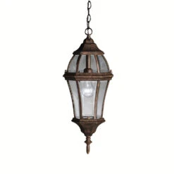 Townhouse 1 Light 9 Inch Tannery Bronze Outdoor Hanging Pendant