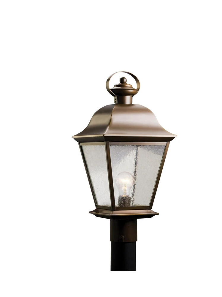 Mount Vernon 1 Light 9.50 Inch Post Light & Accessory 1 Mount Vernon 1 Light 9.50 Inch Post Light & Accessory