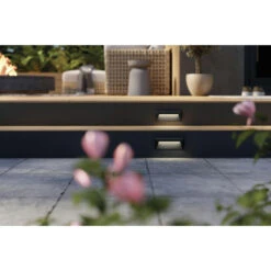 Brix 1 Light 19.25 Inch Black Textured Outdoor Wall, Medium 27 Brix 1 Light 19.25 Inch Black Textured Outdoor Wall, Medium -Lighting Promotional Store deck brix 59124bkt detail day 2a