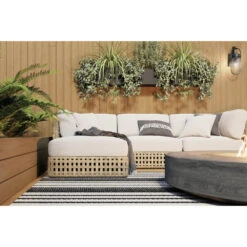 Brix 1 Light 19.25 Inch Black Textured Outdoor Wall, Medium 30 Brix 1 Light 19.25 Inch Black Textured Outdoor Wall, Medium -Lighting Promotional Store deck brix 59124bkt detail day 4a