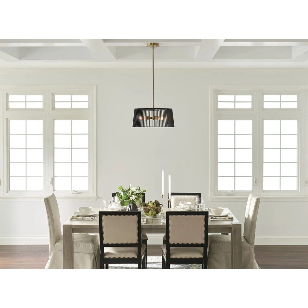 Linara 3 Light 18.5 Inch Black Pendant Ceiling Light 7 Linara 3 Light 18.5 Inch Black Pendant Ceiling Light - Image 7