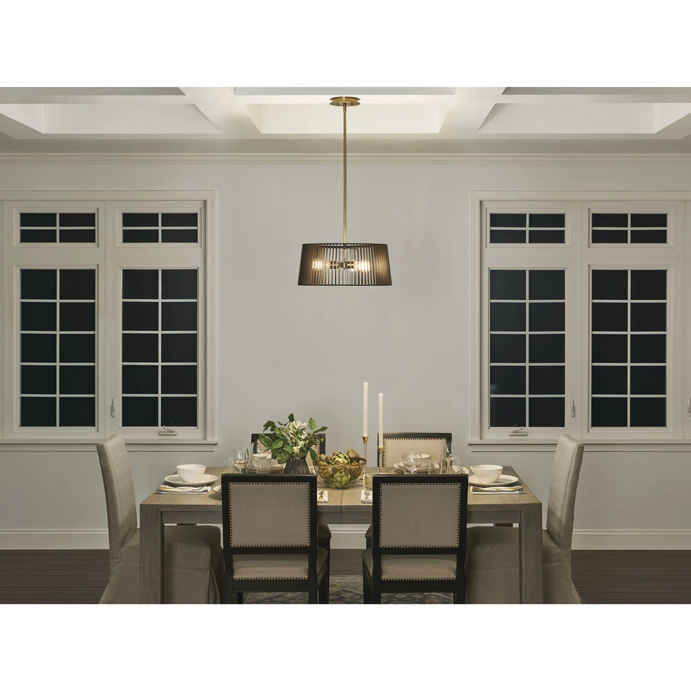 Linara 3 Light 18.5 Inch Black Pendant Ceiling Light 8 Linara 3 Light 18.5 Inch Black Pendant Ceiling Light - Image 8