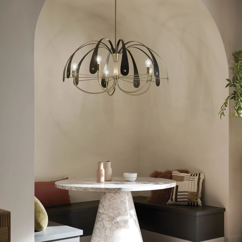 Petal LED 42.5 Inch Champange Bronze With Black Or White Chandelier Ceiling Light 11 Petal LED 42.5 Inch Champange Bronze With Black Or White Chandelier Ceiling Light - Image 11