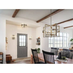 Peyton 5 Light 26 Inch White Washed Wood Chandelier 1 Tier Medium Ceiling Light, Medium 9 Peyton 5 Light 26 Inch White Washed Wood Chandelier 1 Tier Medium Ceiling Light, Medium -Lighting Promotional Store entryway diningroom peyton 44290ww 44292www 44293www