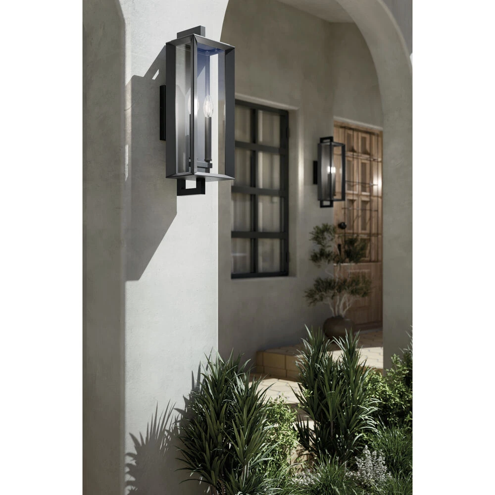 Kroft 2 Light 28 Inch Black Textured Outdoor Wall, X-Large 10 Kroft 2 Light 28 Inch Black Textured Outdoor Wall, X-Large - Image 10