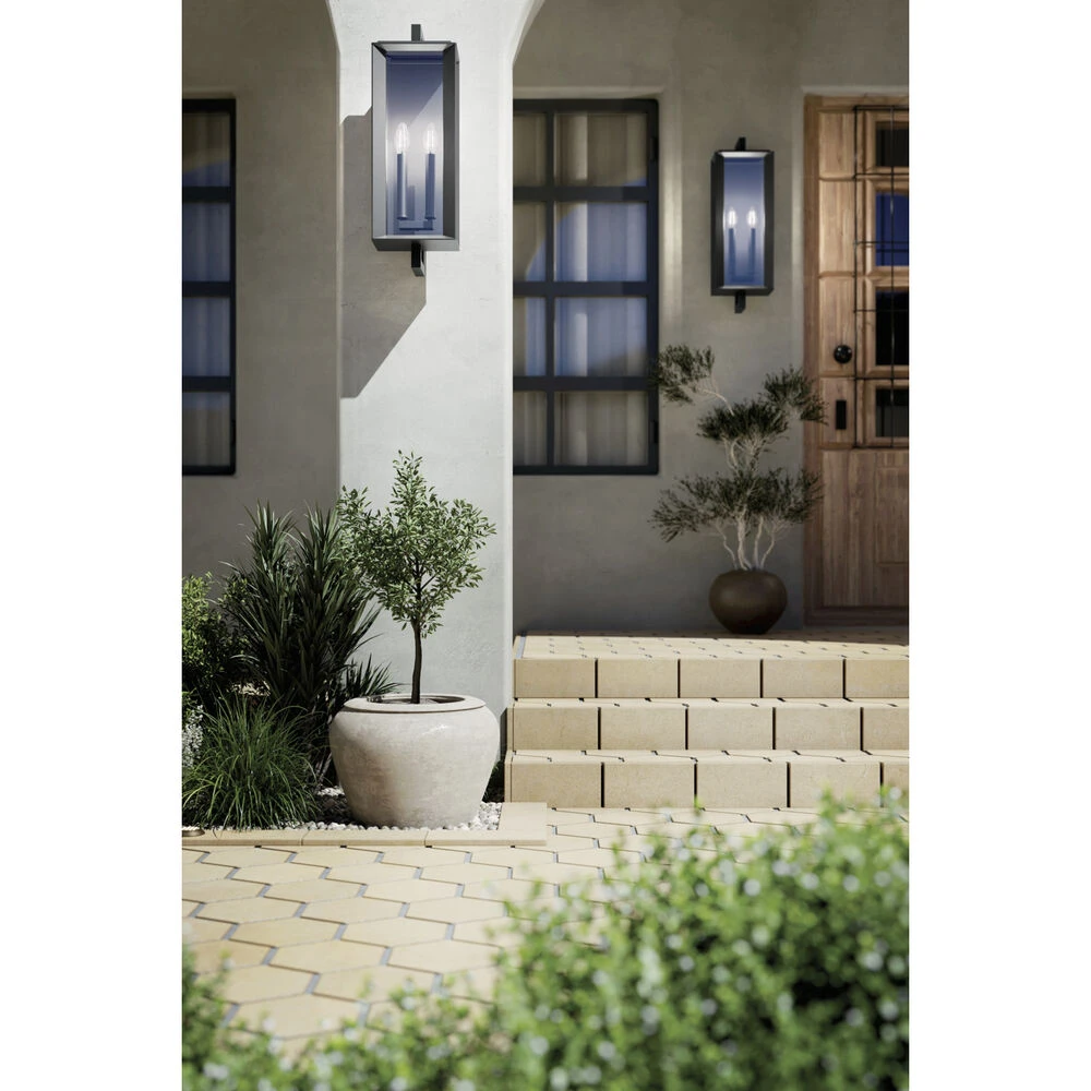 Kroft 2 Light 28 Inch Black Textured Outdoor Wall, X-Large 12 Kroft 2 Light 28 Inch Black Textured Outdoor Wall, X-Large - Image 12