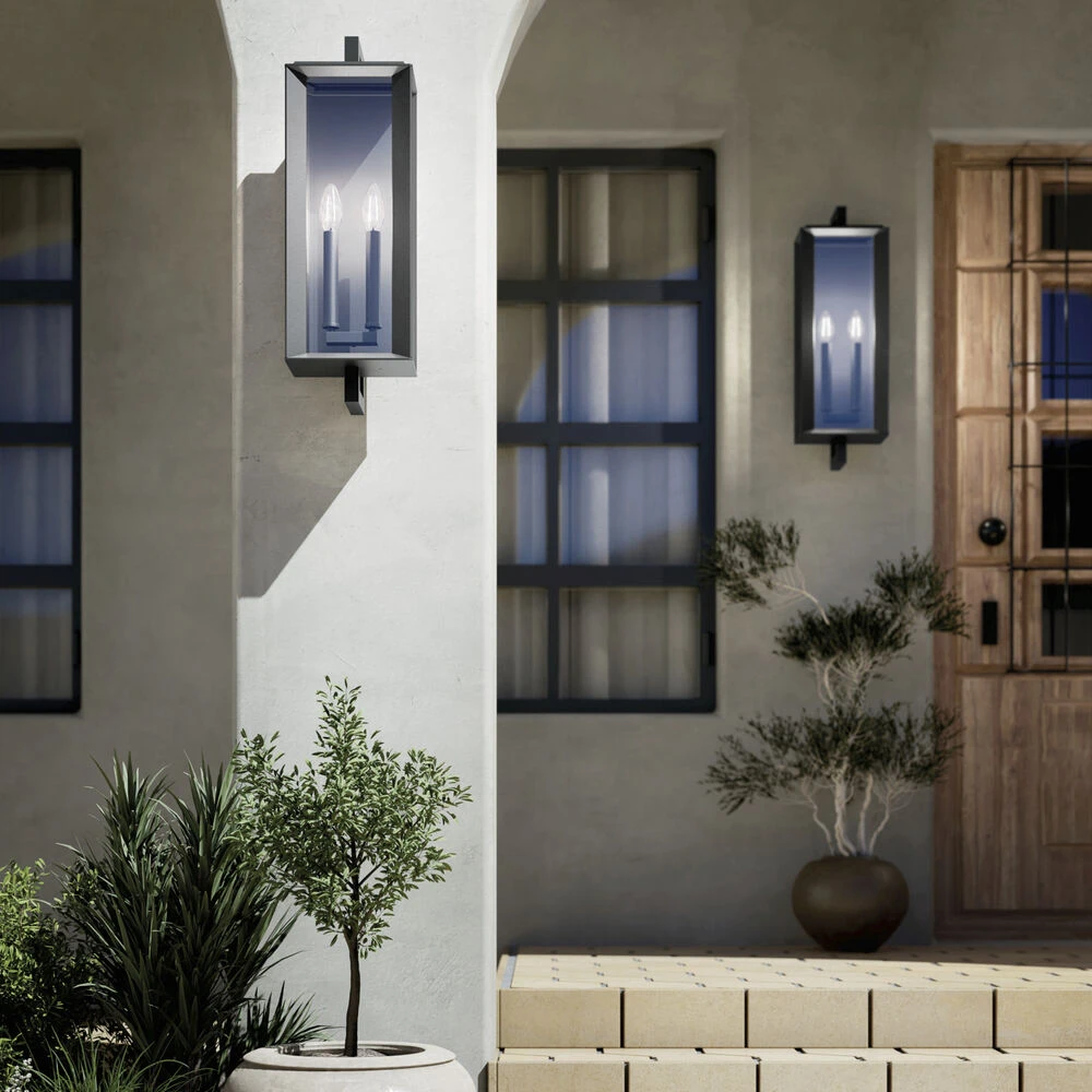 Kroft 2 Light 28 Inch Black Textured Outdoor Wall, X-Large 13 Kroft 2 Light 28 Inch Black Textured Outdoor Wall, X-Large - Image 13