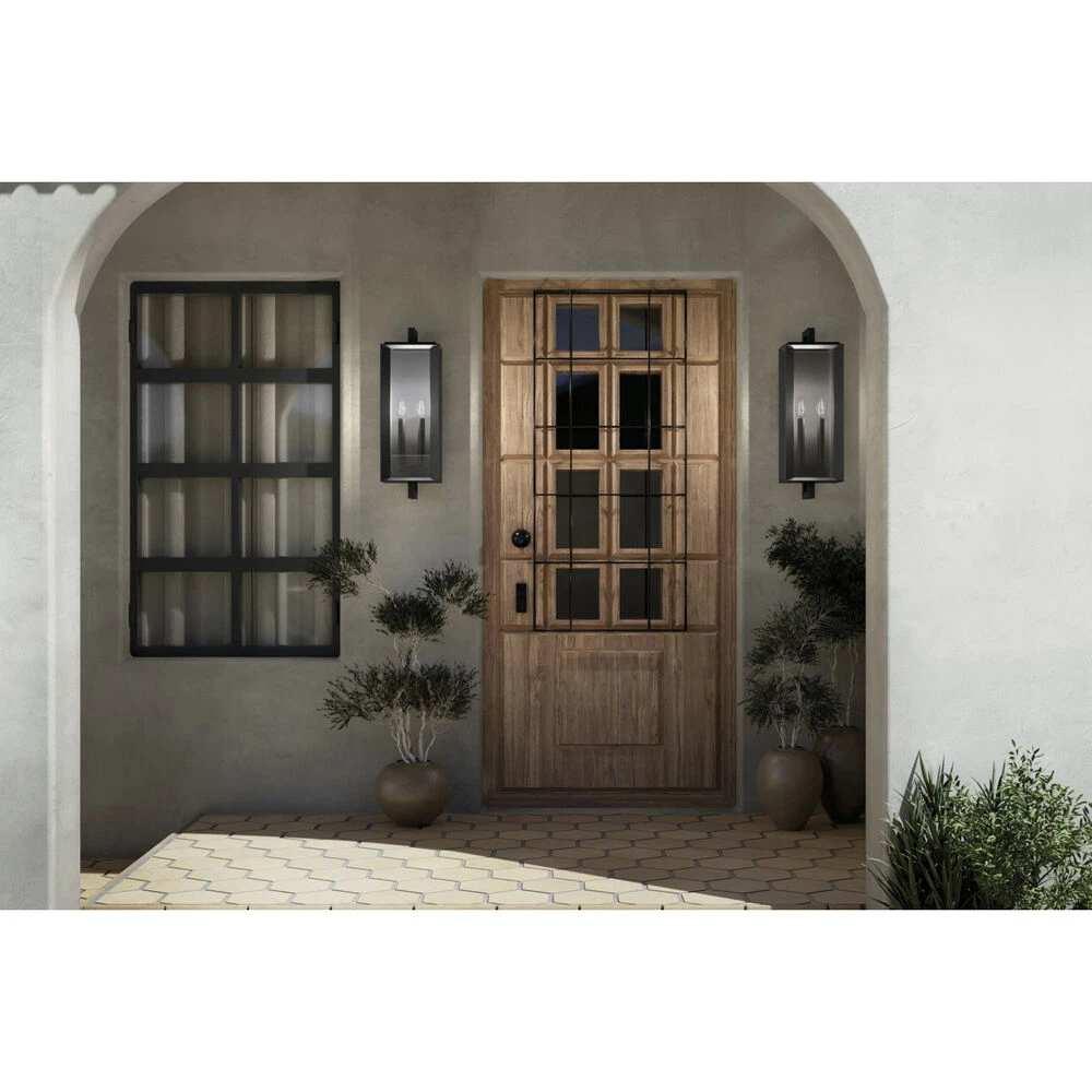 Kroft 2 Light 28 Inch Black Textured Outdoor Wall, X-Large 14 Kroft 2 Light 28 Inch Black Textured Outdoor Wall, X-Large - Image 14