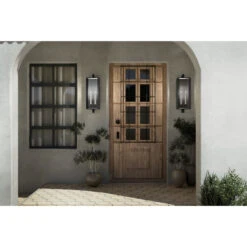 Kroft 2 Light 28 Inch Black Textured Outdoor Wall, X-Large 35 Kroft 2 Light 28 Inch Black Textured Outdoor Wall, X-Large -Lighting Promotional Store exterior fountain kroft 59134bkt detail day 4b