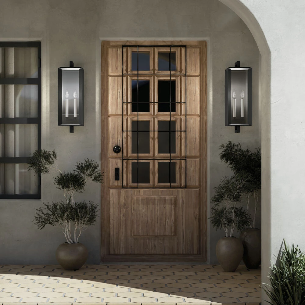 Kroft 2 Light 28 Inch Black Textured Outdoor Wall, X-Large 17 Kroft 2 Light 28 Inch Black Textured Outdoor Wall, X-Large - Image 17