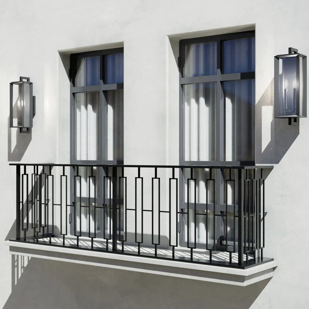 Kroft 2 Light 28 Inch Black Textured Outdoor Wall, X-Large 19 Kroft 2 Light 28 Inch Black Textured Outdoor Wall, X-Large - Image 19