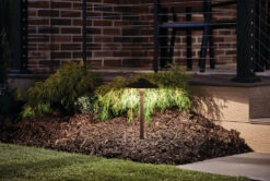 Independence 12 16.00 Watt Textured Architectural Bronze Landscape 12V Path & Spread 14 Independence 12 16.00 Watt Textured Architectural Bronze Landscape 12V Path & Spread -Lighting Promotional Store exterior landscape 15410azt mid night 1a