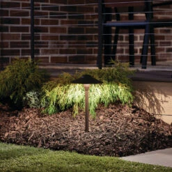 Independence 12 16.00 Watt Textured Architectural Bronze Landscape 12V Path & Spread 15 Independence 12 16.00 Watt Textured Architectural Bronze Landscape 12V Path & Spread -Lighting Promotional Store exterior landscape 15410azt mid night 1b