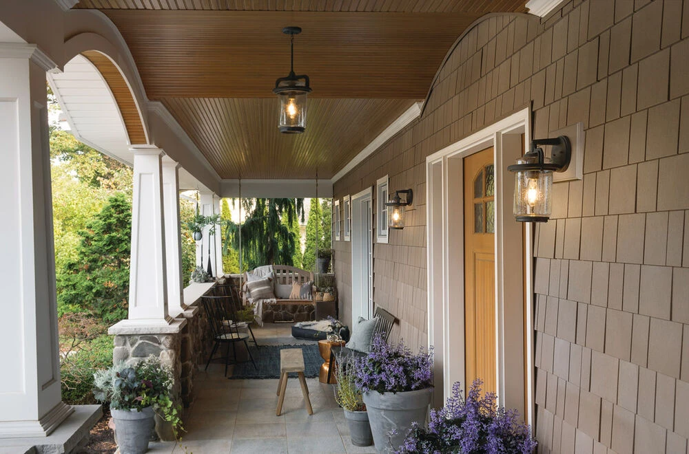 Andover 1 Light 14 Inch Weathered Zinc Outdoor Wall, Medium 4 Andover 1 Light 14 Inch Weathered Zinc Outdoor Wall, Medium - Image 4