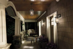 Andover 1 Light 14 Inch Weathered Zinc Outdoor Wall, Medium 17 Andover 1 Light 14 Inch Weathered Zinc Outdoor Wall, Medium -Lighting Promotional Store front porch andover 49865wzc 49867wzc night